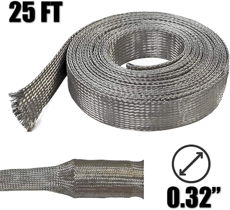 Malla alambre blindaje EMI RFI cobre estañado 1/2" 25 ft