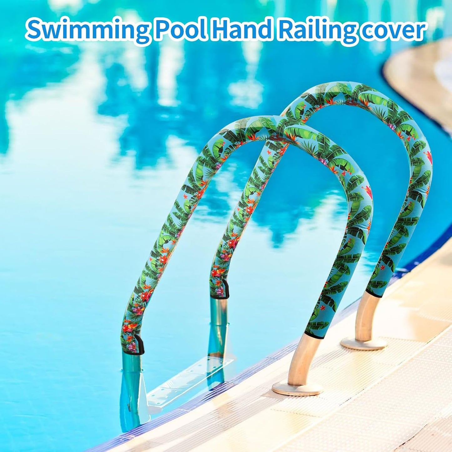 2 Fundas Pasamanos Piscina 4ft Antideslizantes Neopreno