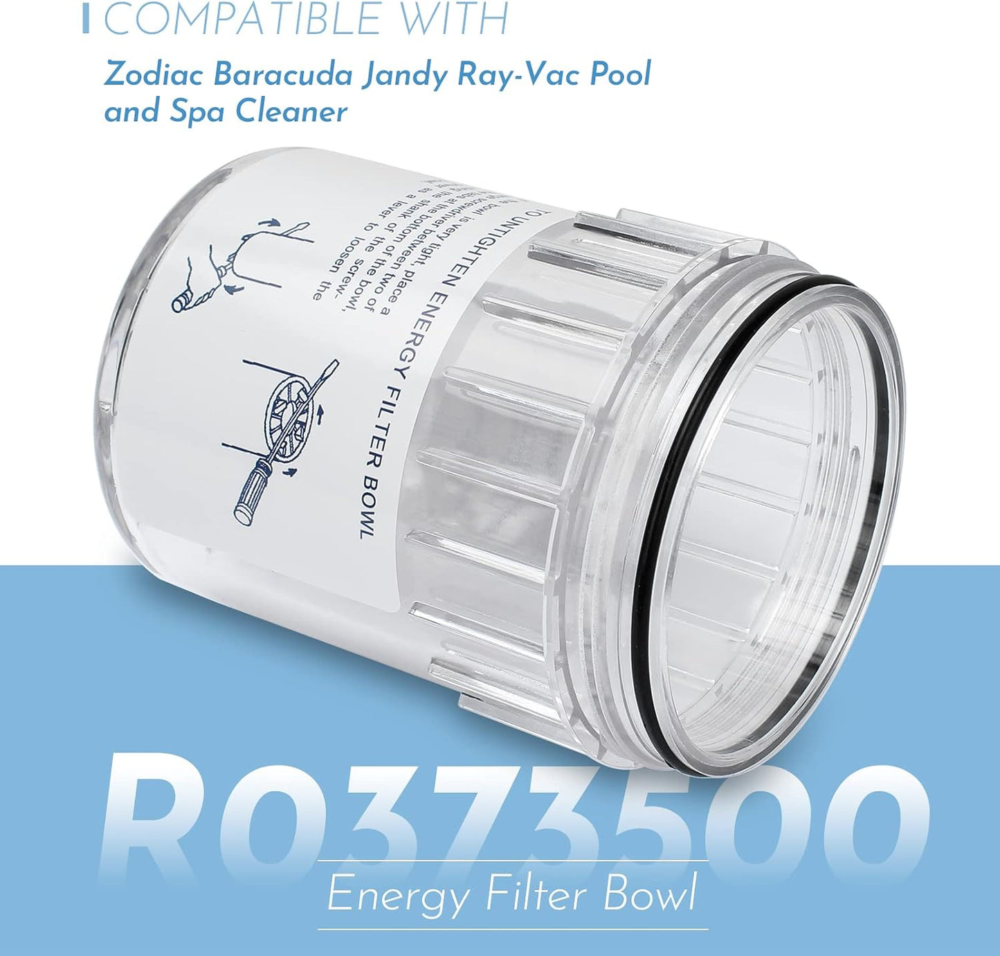 Recipiente filtro energía kit junta tórica Zodiac Baracuda