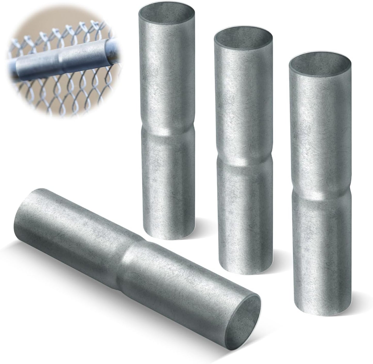 Manguito riel superior 1-3/8x6 acero galv 4 Uds