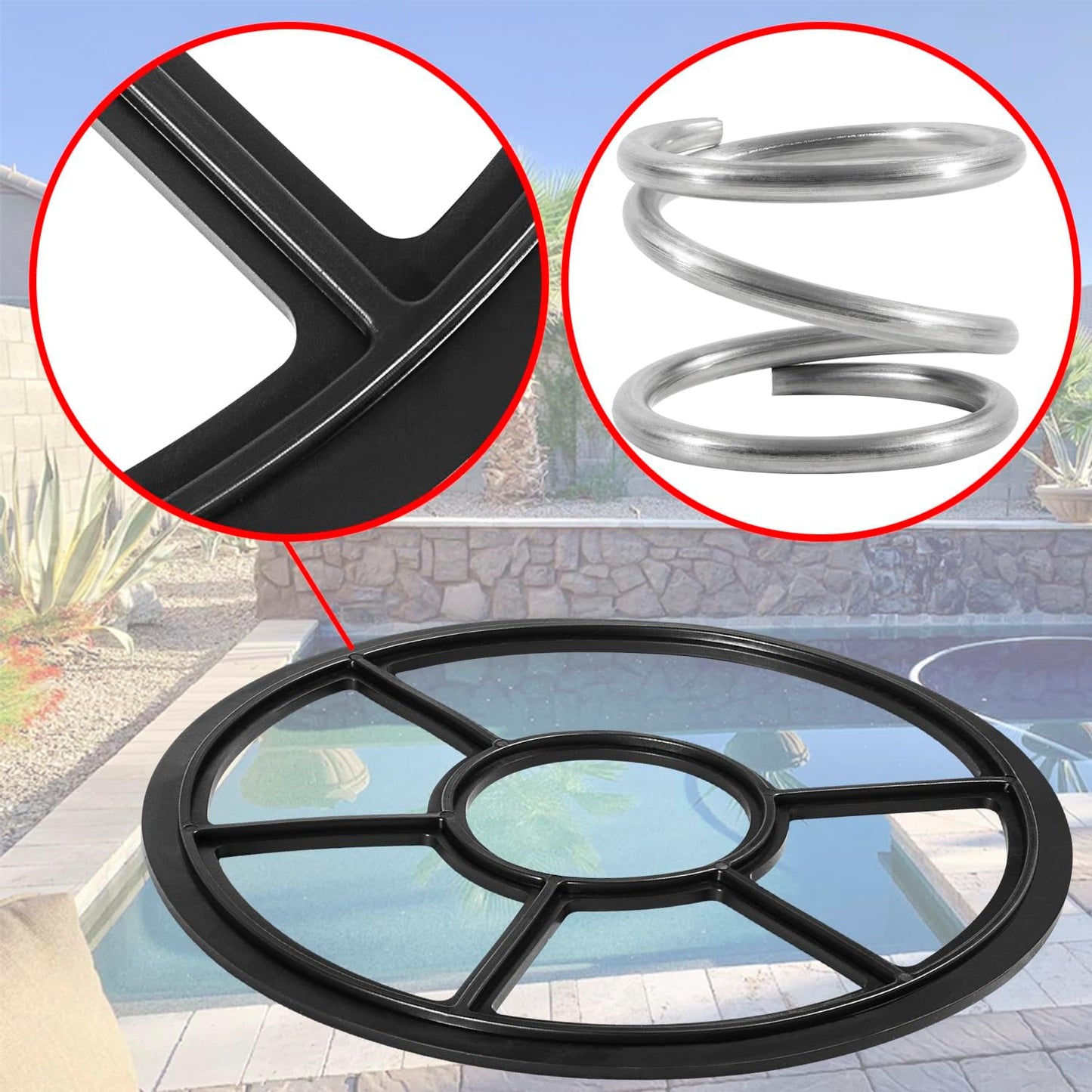Conjunto válvula sello resorte 1-13/16 pulg comp 2 pulg