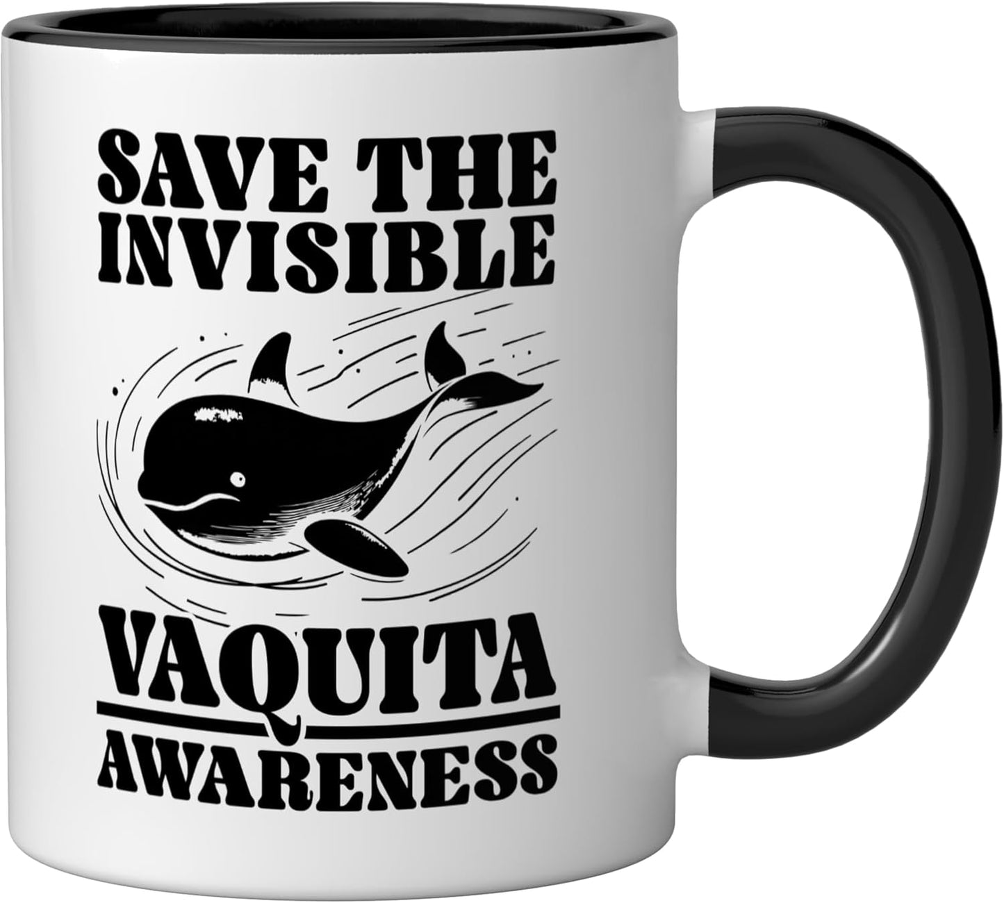 Taza Cerámica Vaquita Animal Rights Negro/Blanco