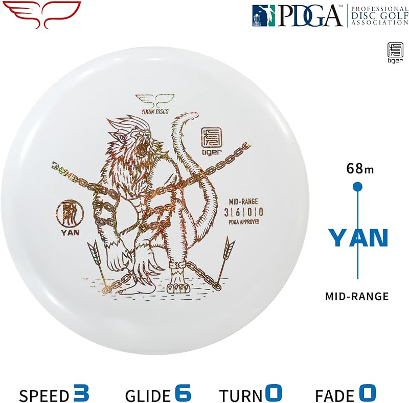 Disco golf PDGA 5.82-6.21oz versátil para competición