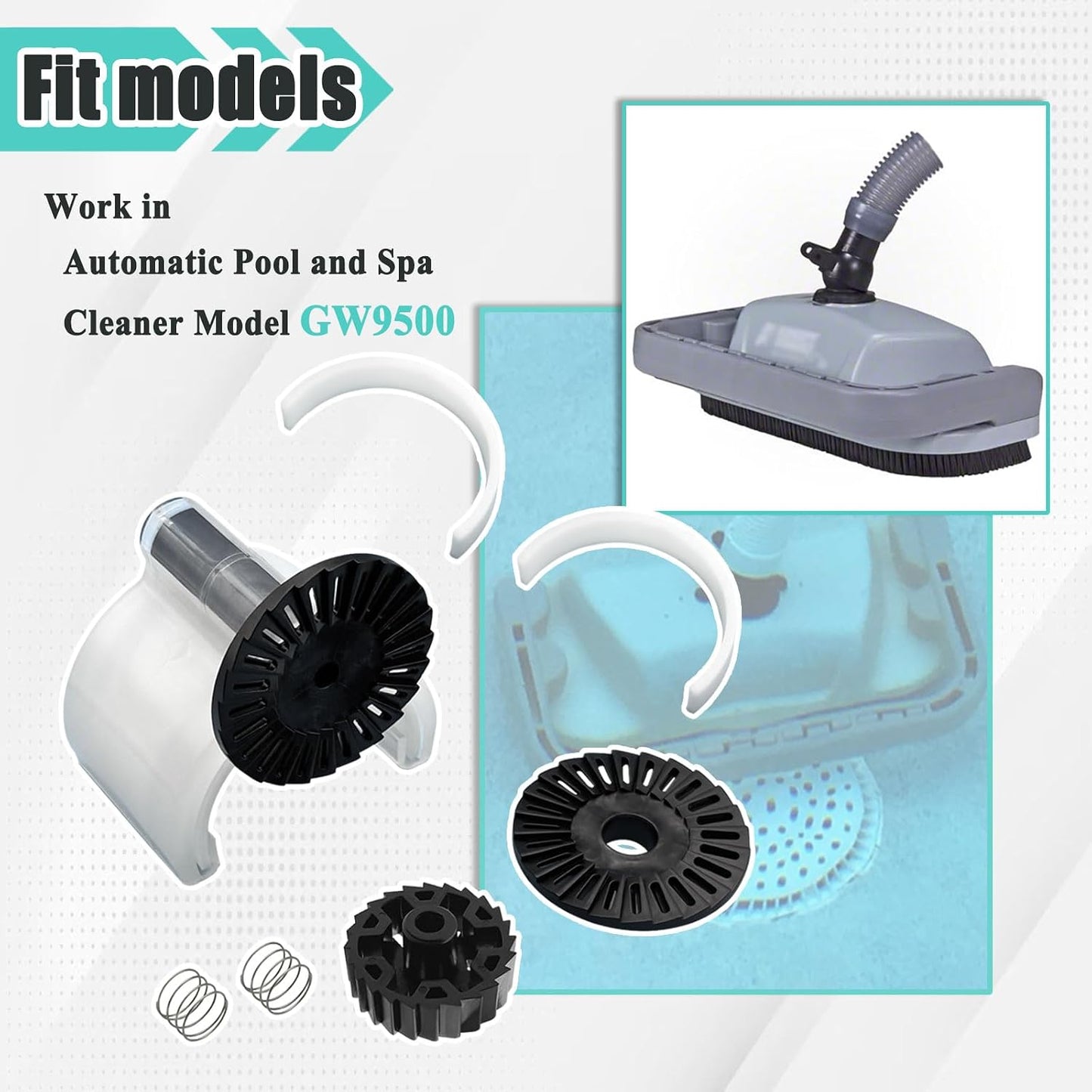 Kit repuesto oscilador limpiador piscina spa 6 Pzas
