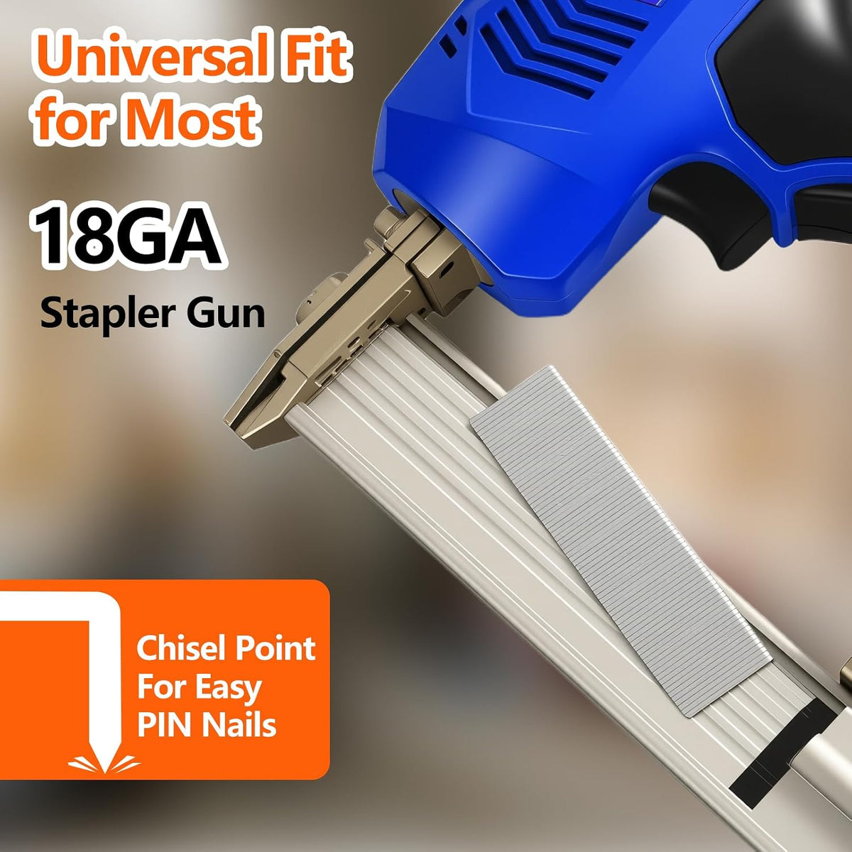 1000 Grapas Acero Inox 304 1.0pulg 18ga Neumática