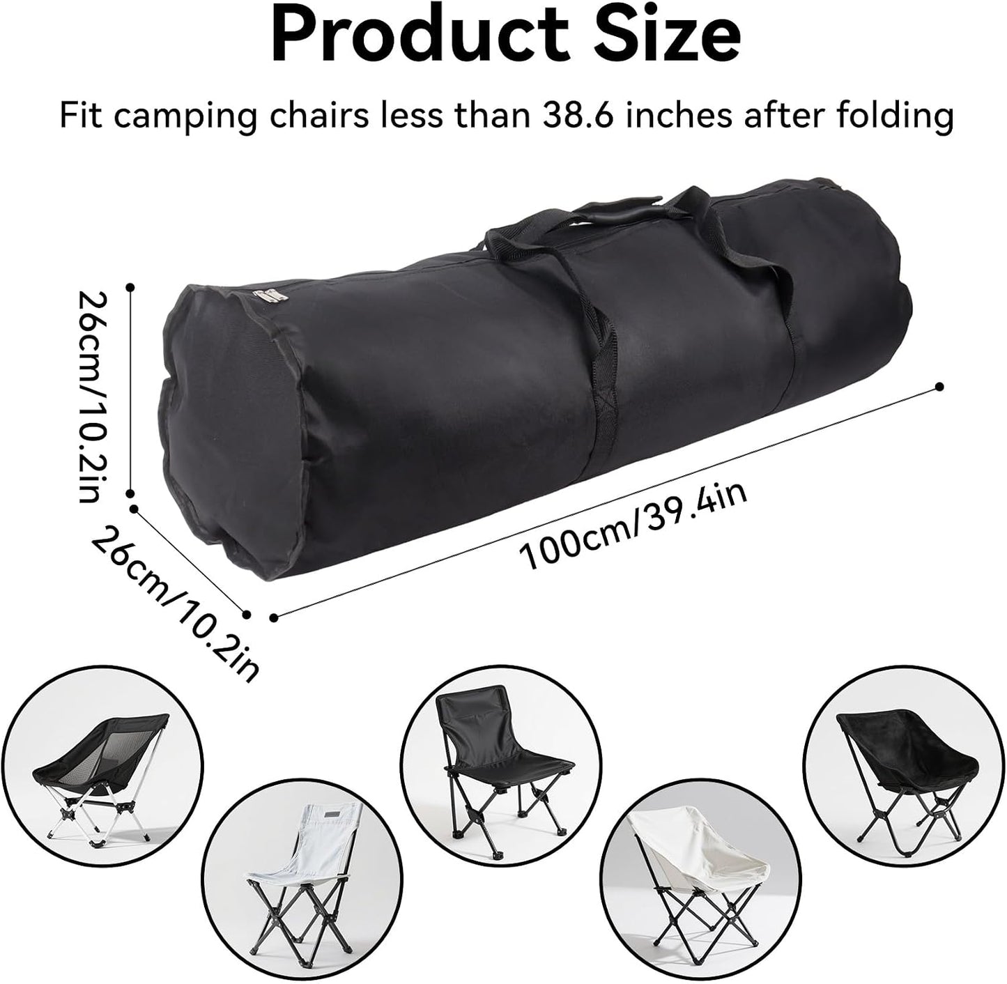2 Pzas Bolsa Transporte Grande 39.4" para Campamento