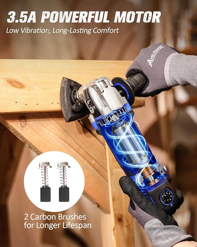 Herramienta oscilante 3.5A 6 velocidades 13 accesorios
