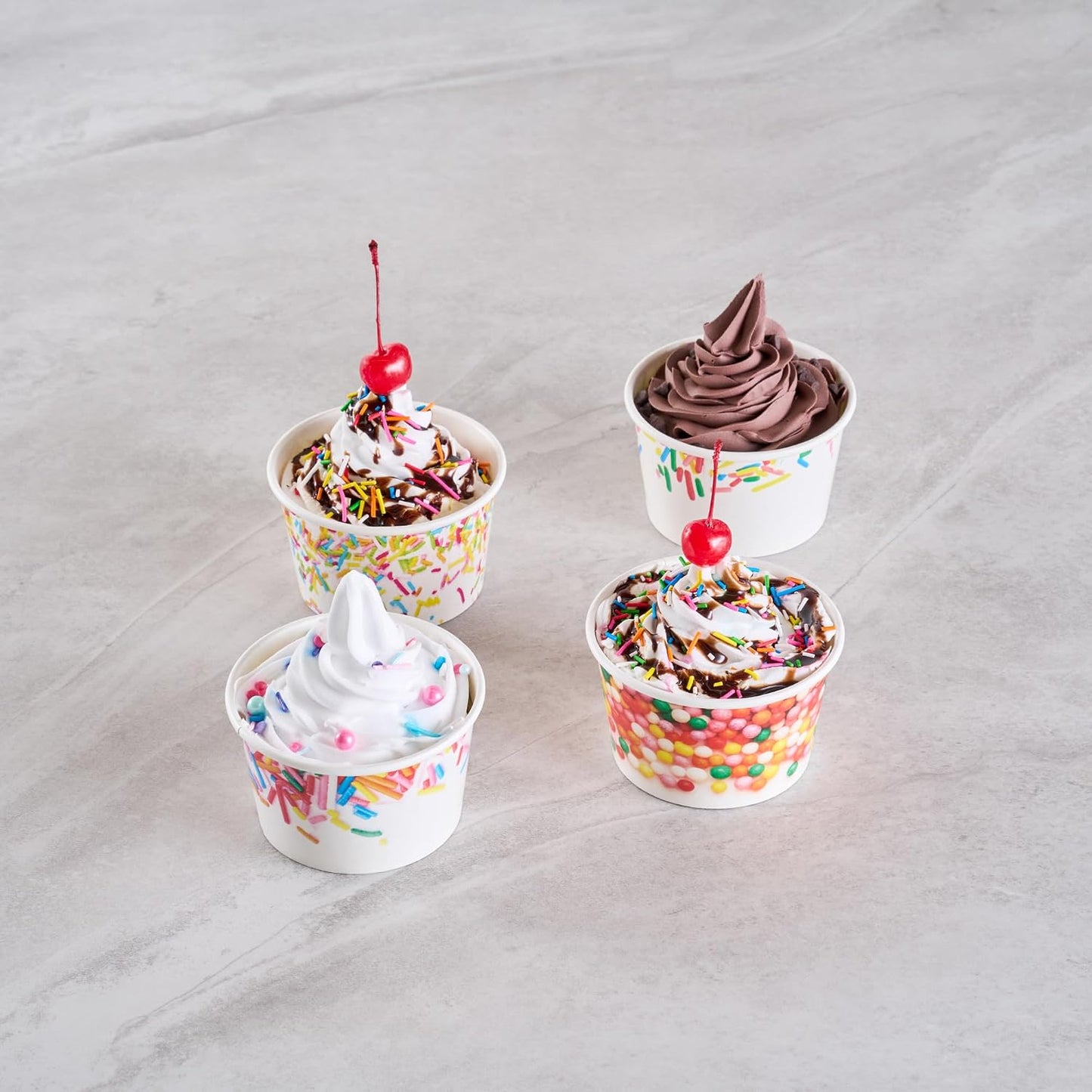 Vasos postre 8oz 200 tazas helado a prueba grasa