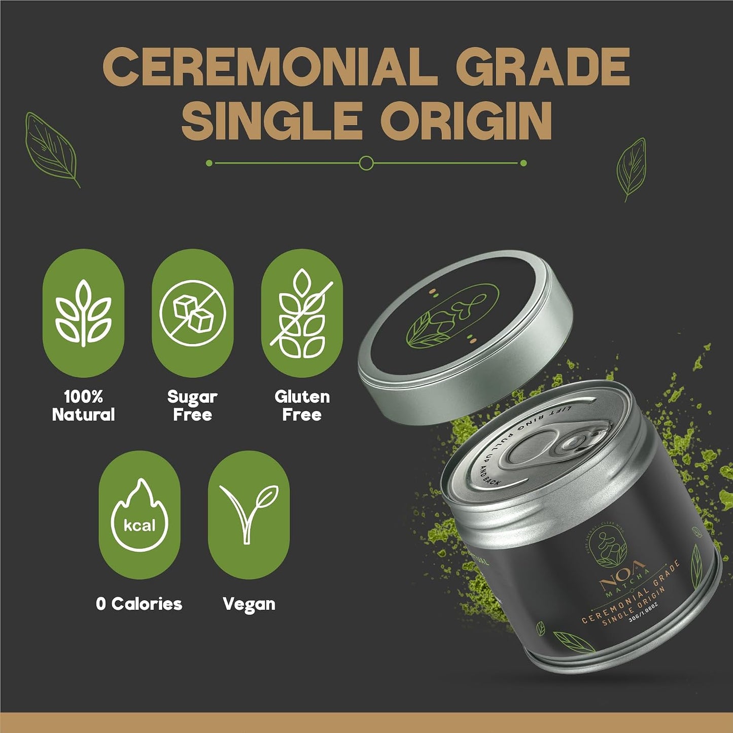 Matcha grado ceremonial de origen único