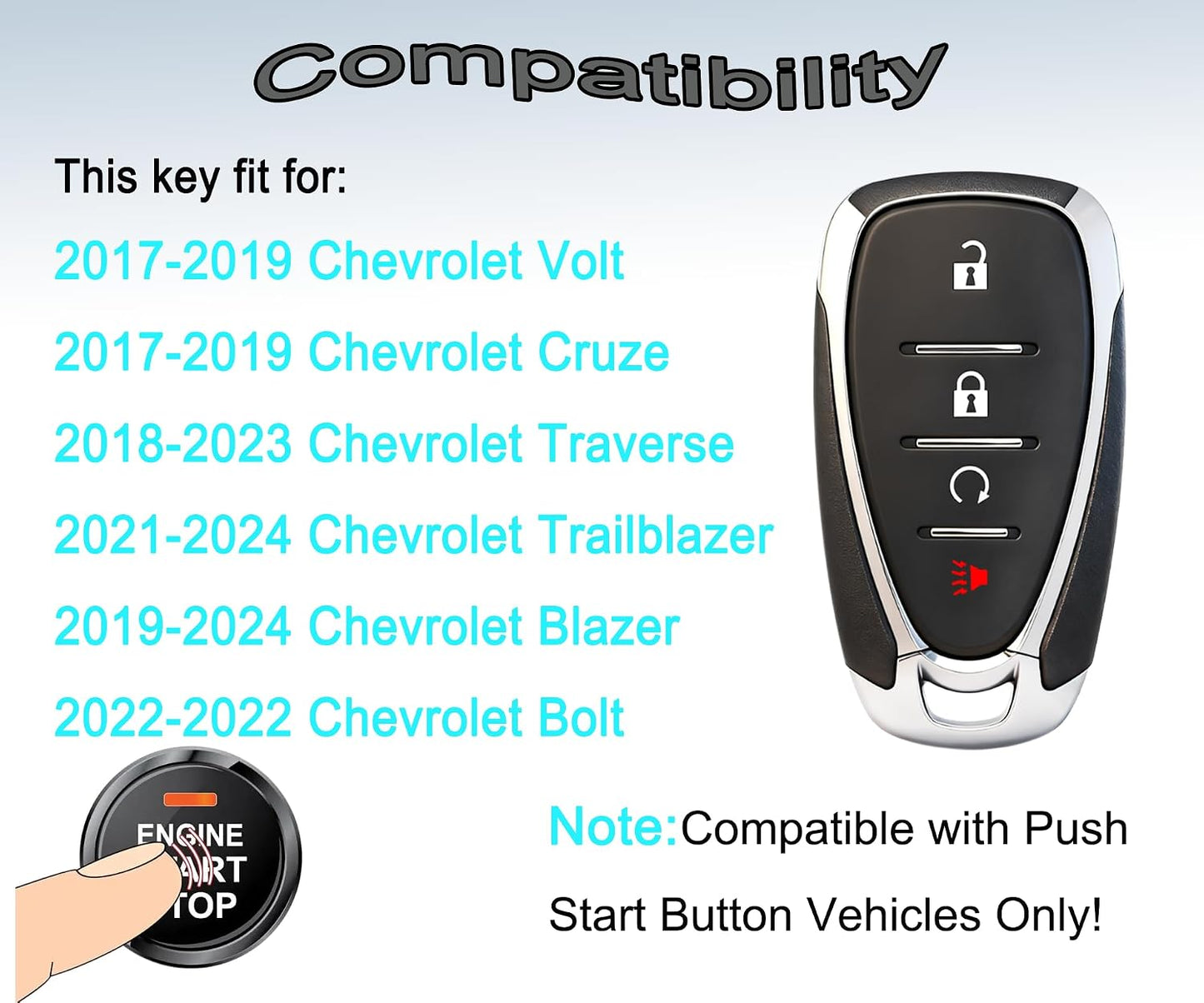 Llave inteligente Chevrolet Volt Cruze 2017-19 HYQ4EA