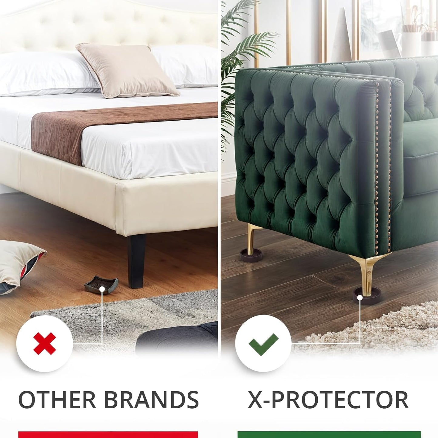 Almohadillas antideslizantes para muebles 8 pzas