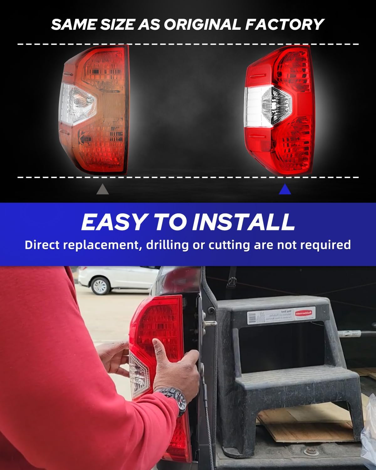 Conjunto luces traseras Toyota Tundra 14-21 sin bombillas