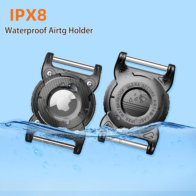 Soporte AirTag para perro IPX8 TPU duro 1pulg