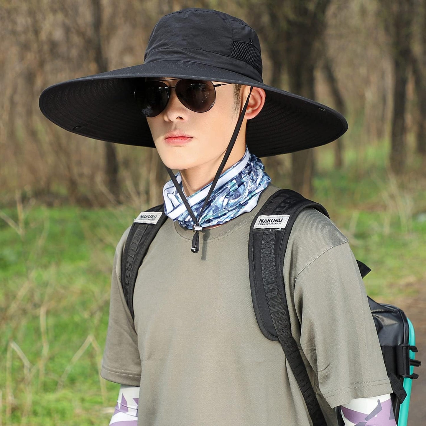 Sombrero ala ancha 6" protección solar unisex