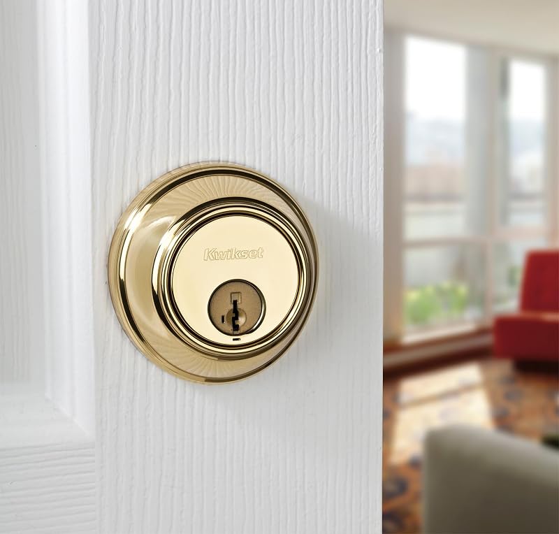 Cerrojo seguridad latón pulido Kwikset