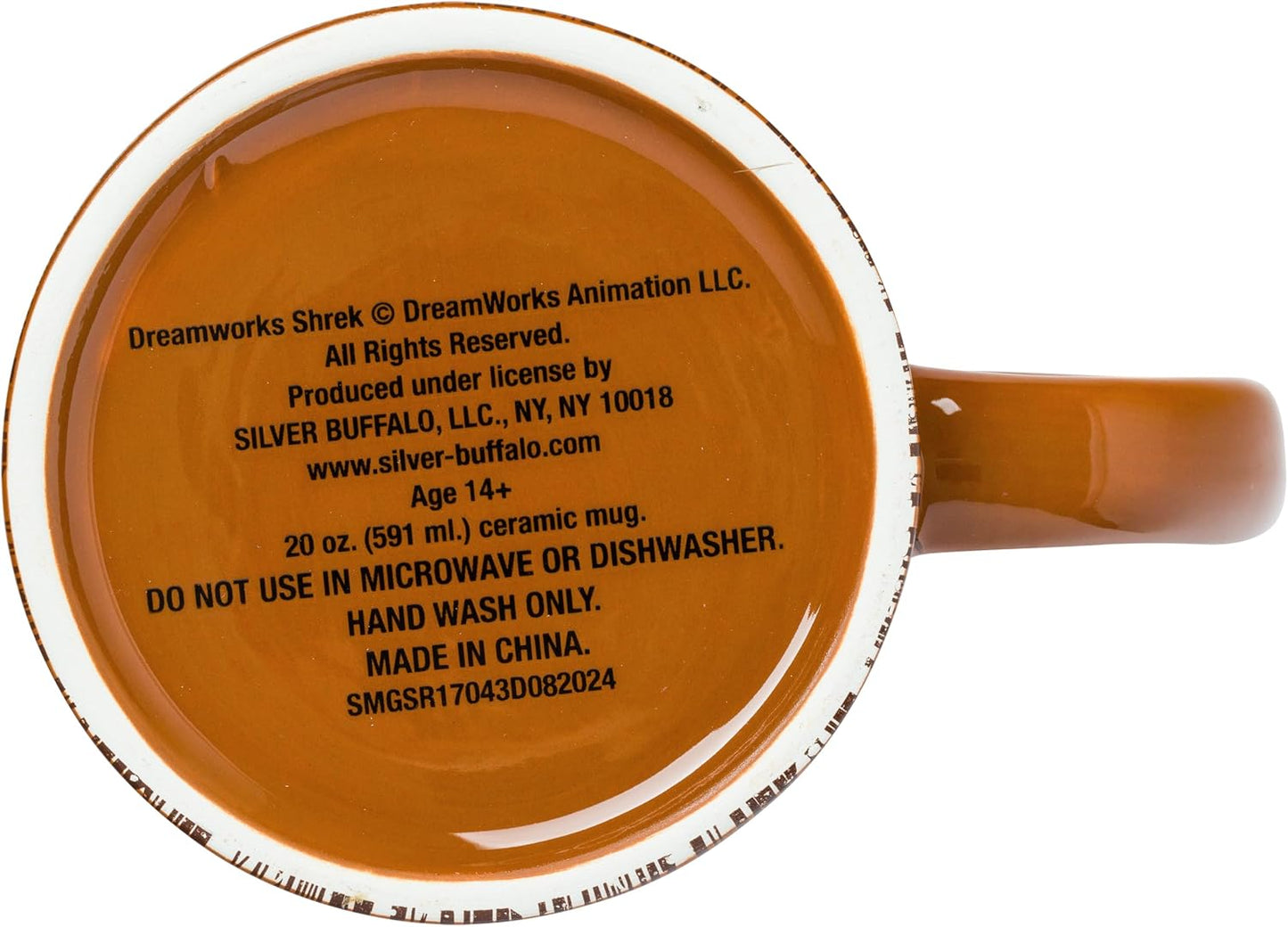 Taza cerámica 3D Shrek 20oz para Café con Asa Ergonómica