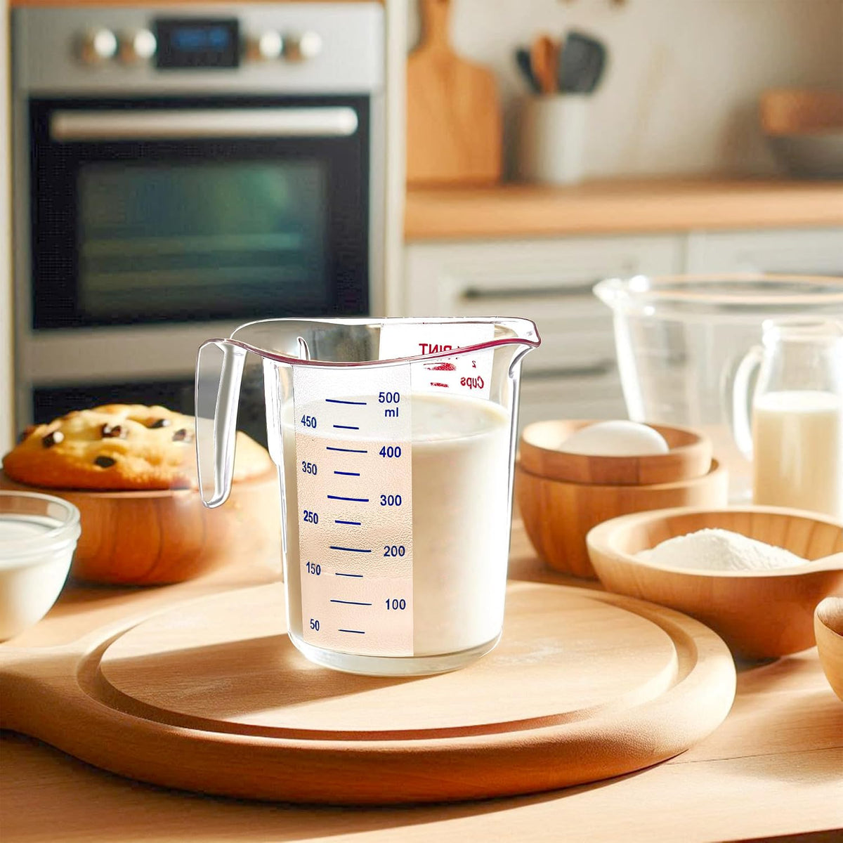 Taza medidora plástico 16oz set 3 irrompible apta lavavajillas