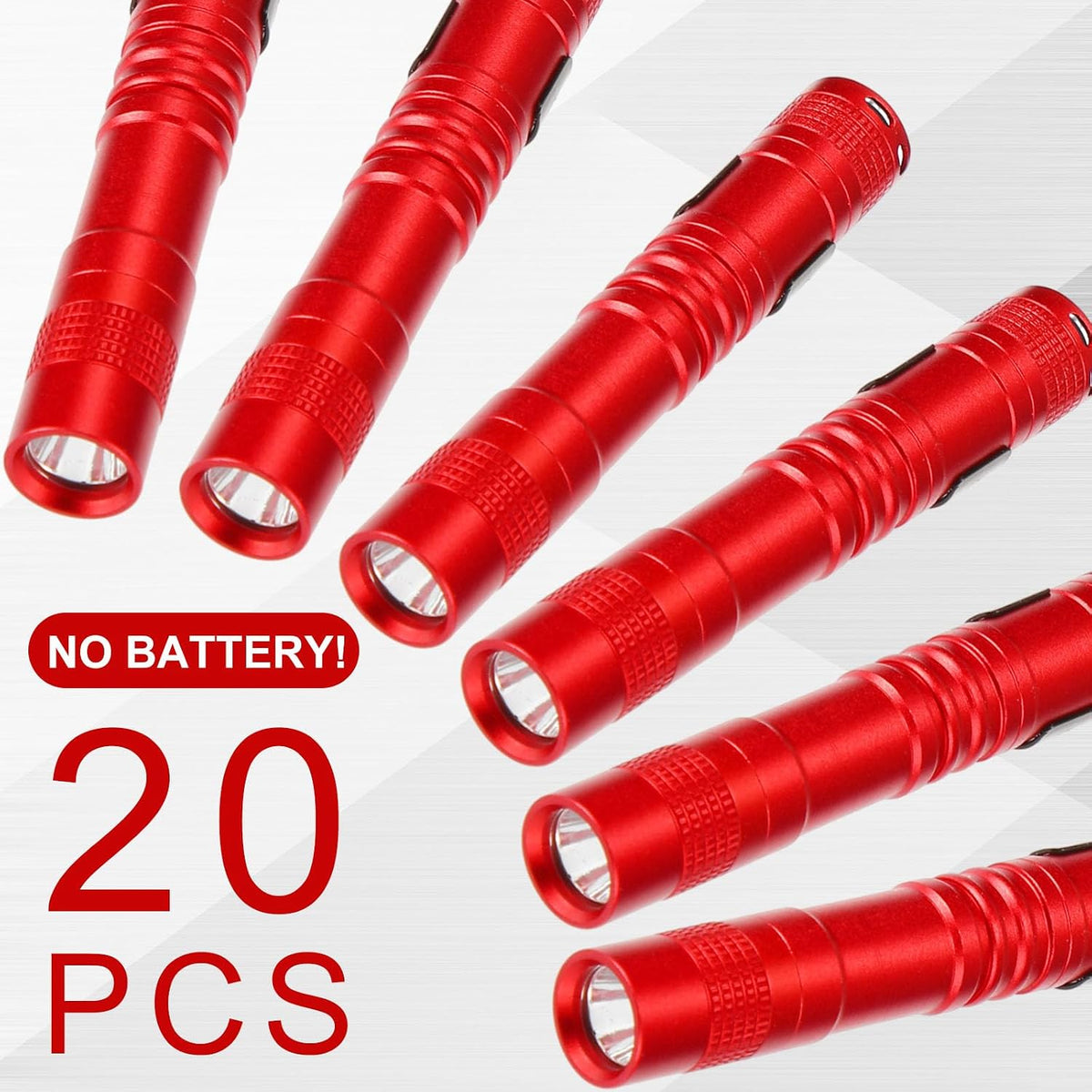 20 Pzas Linterna Bolígrafo Regalo Navidad Hombres Rojo