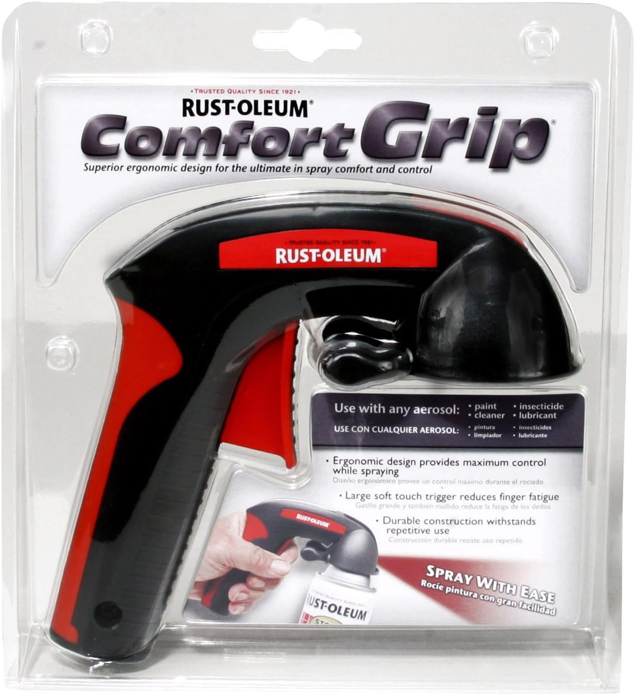 Manija Comfort Grip Negro 2x7.25pulg
