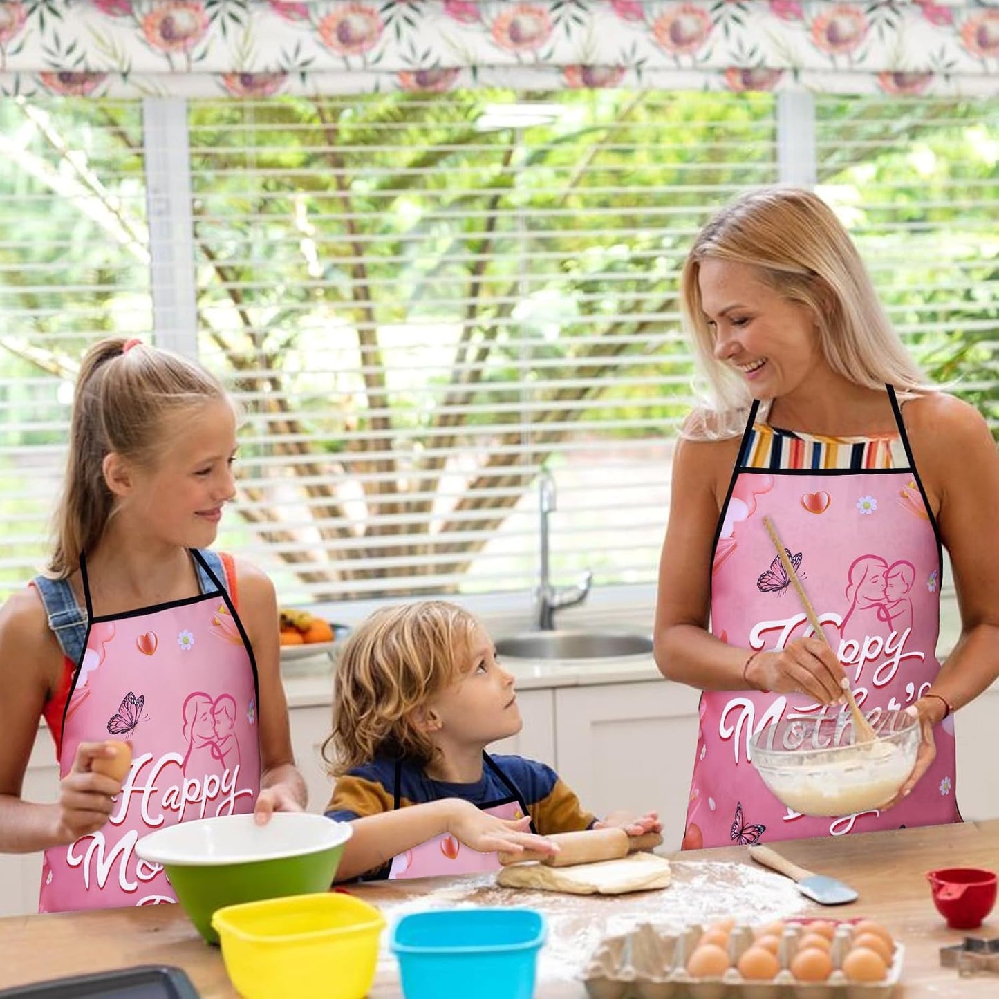 Delantal cocina ajustable para mujer hombre fiestas BBQ