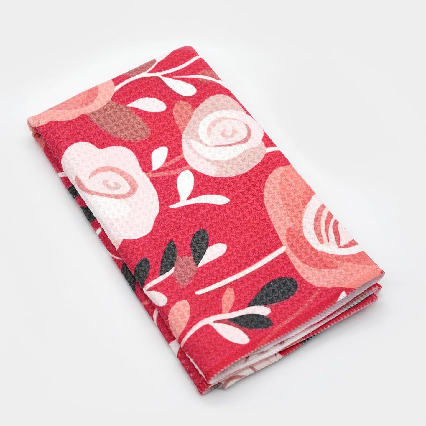 Toalla cocina microfibra secado rápido 18x30pulg rosa