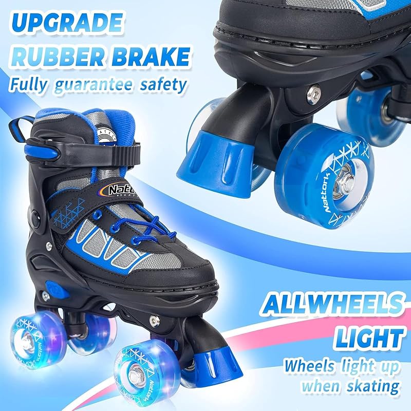 Patines niños 4 tamaños ruedas iluminadas interiores