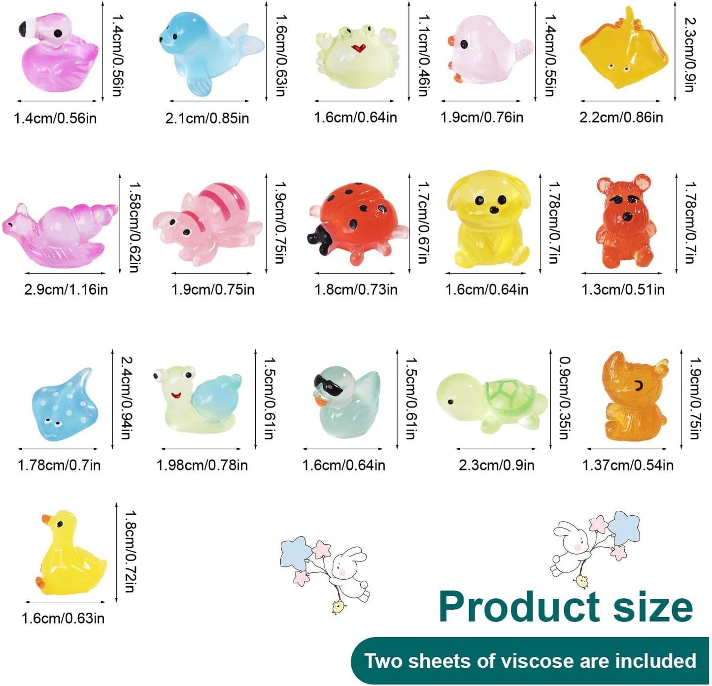 120 Pzas figuras animales resina para jardín hadas micro paisaje