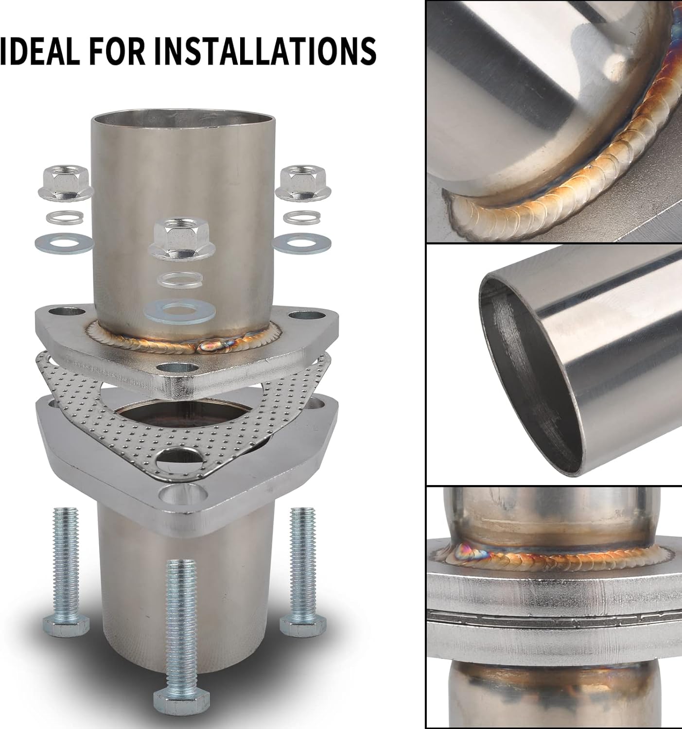 Kit pernos brida escape T304 acero inox 2.25''