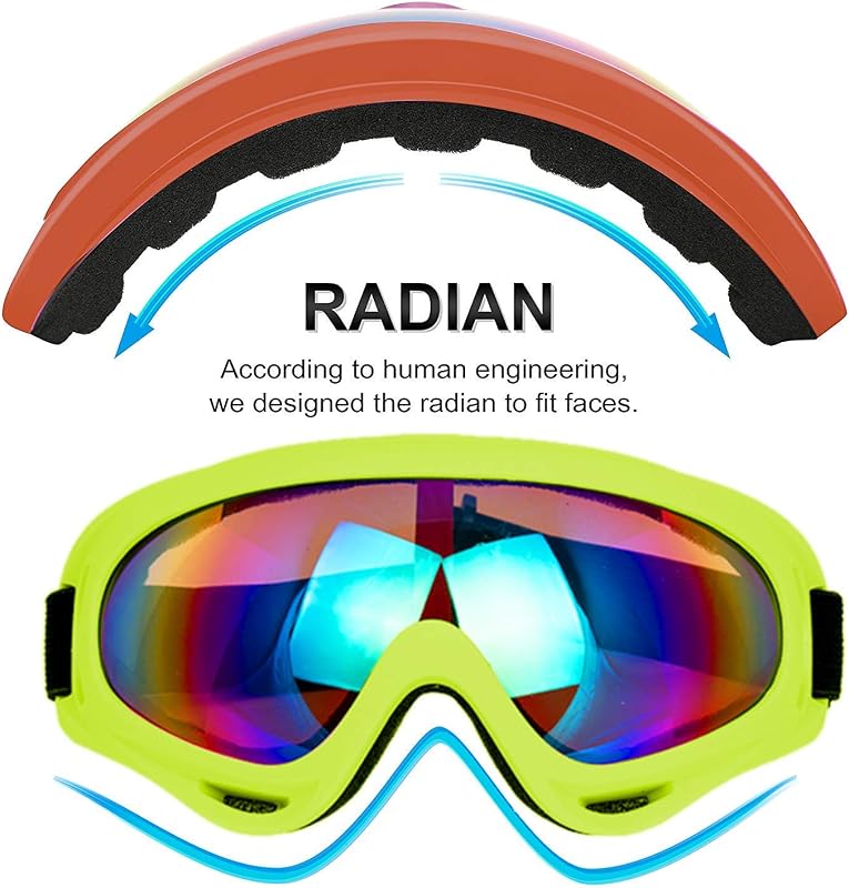 Gafas esquí pack 4 con protección UV antivaho