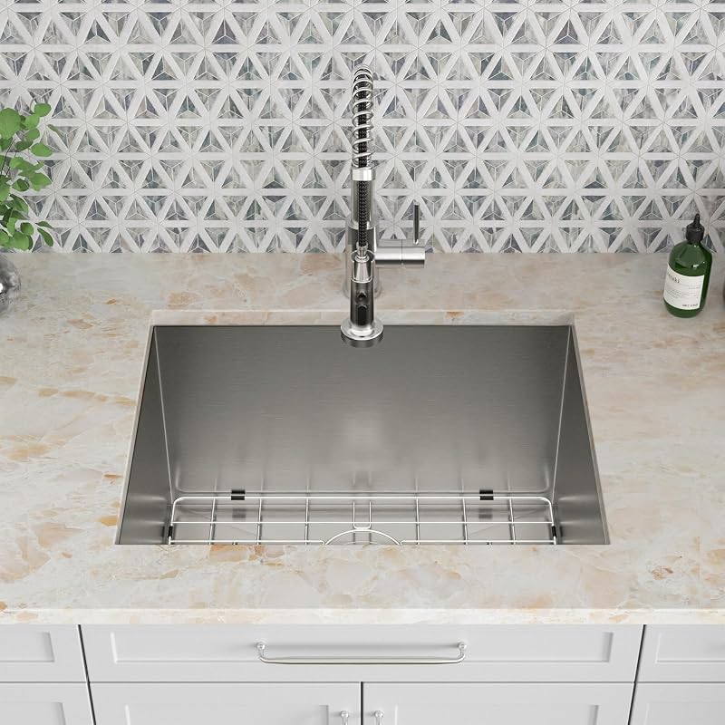 Fregadero lavandería empotrado acero inox 23x18"