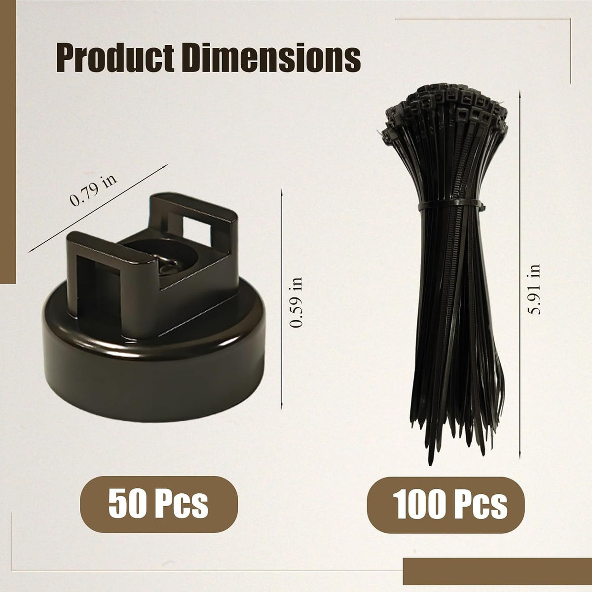 Soportes magnéticos para bridas cables 50 imanes 200 bridas