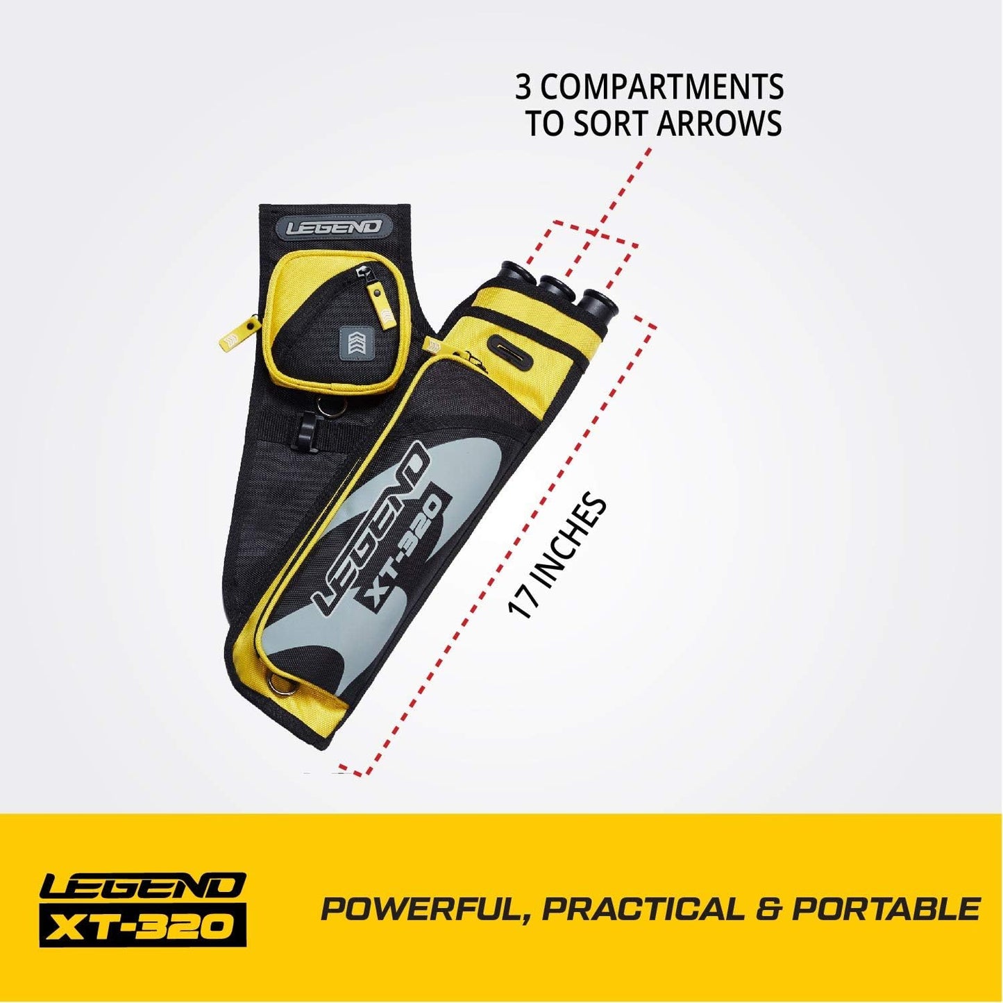 Bolsas tiro al blanco XT320 nylon 3 estuches cinturón