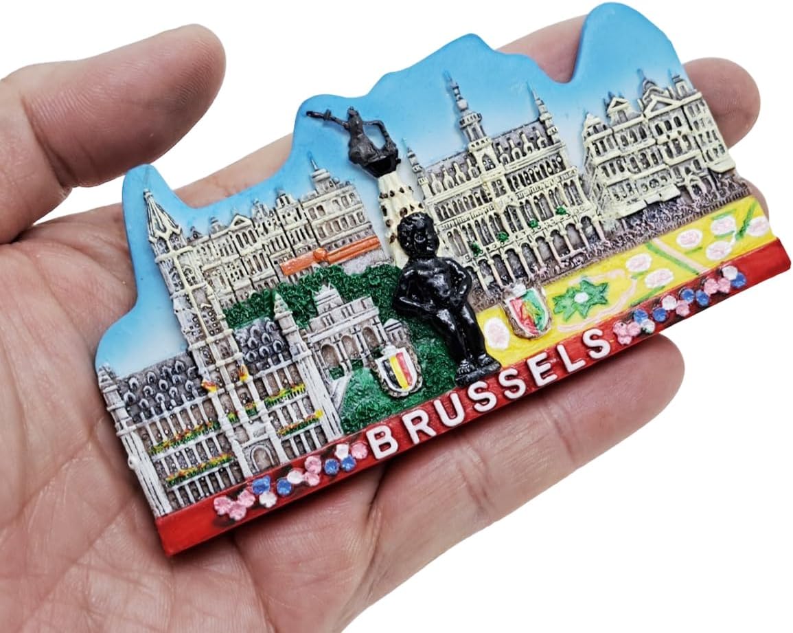 Imán refrigerador resina Manneken PIS Bruselas
