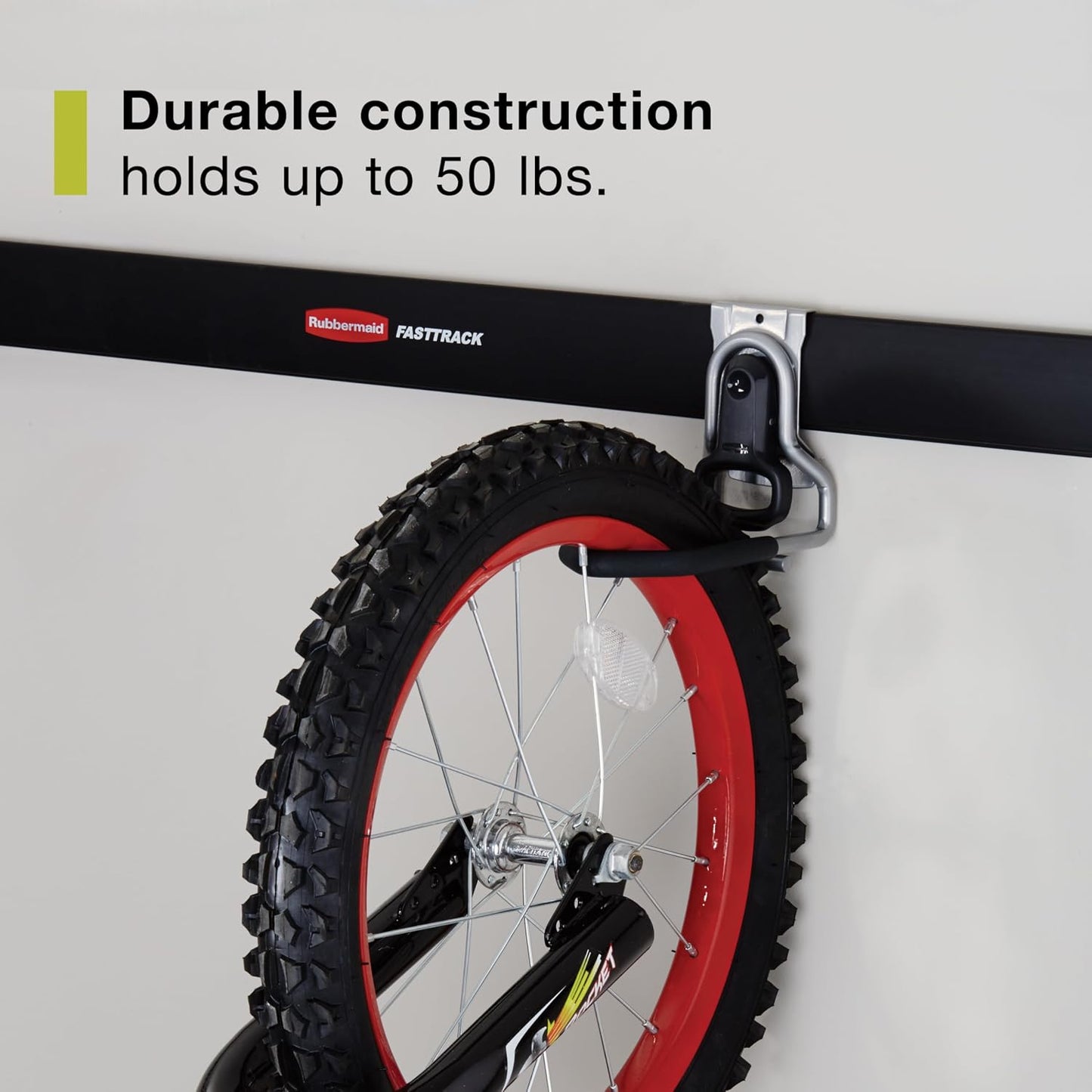 Sistema almacenamiento cochera bicicleta gancho