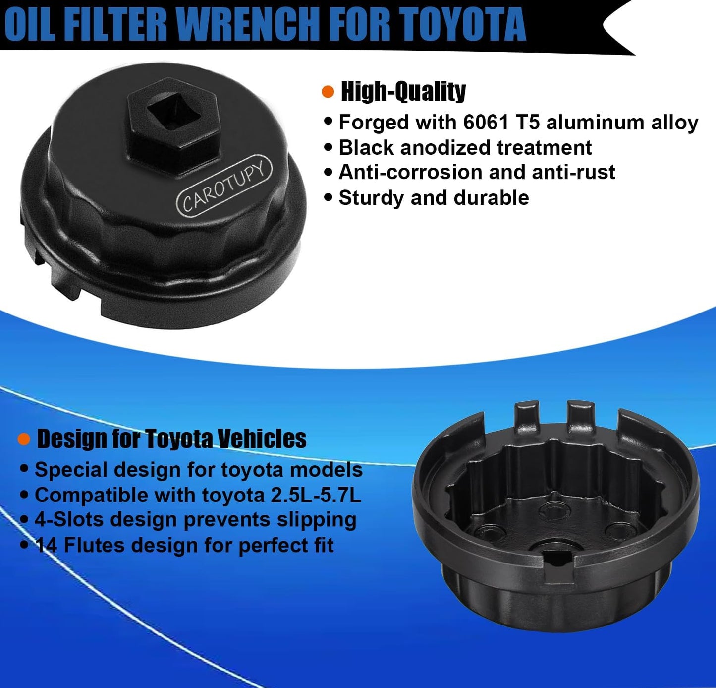 2 Llaves filtro aceite Toyota Lexus Camry Tundra Rav4 2.5-5.7l