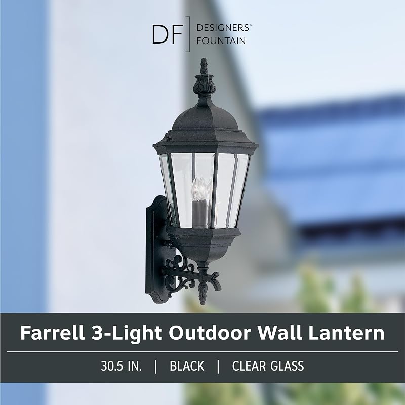 Farol Pared Color Negro 2952-BK Value Collection