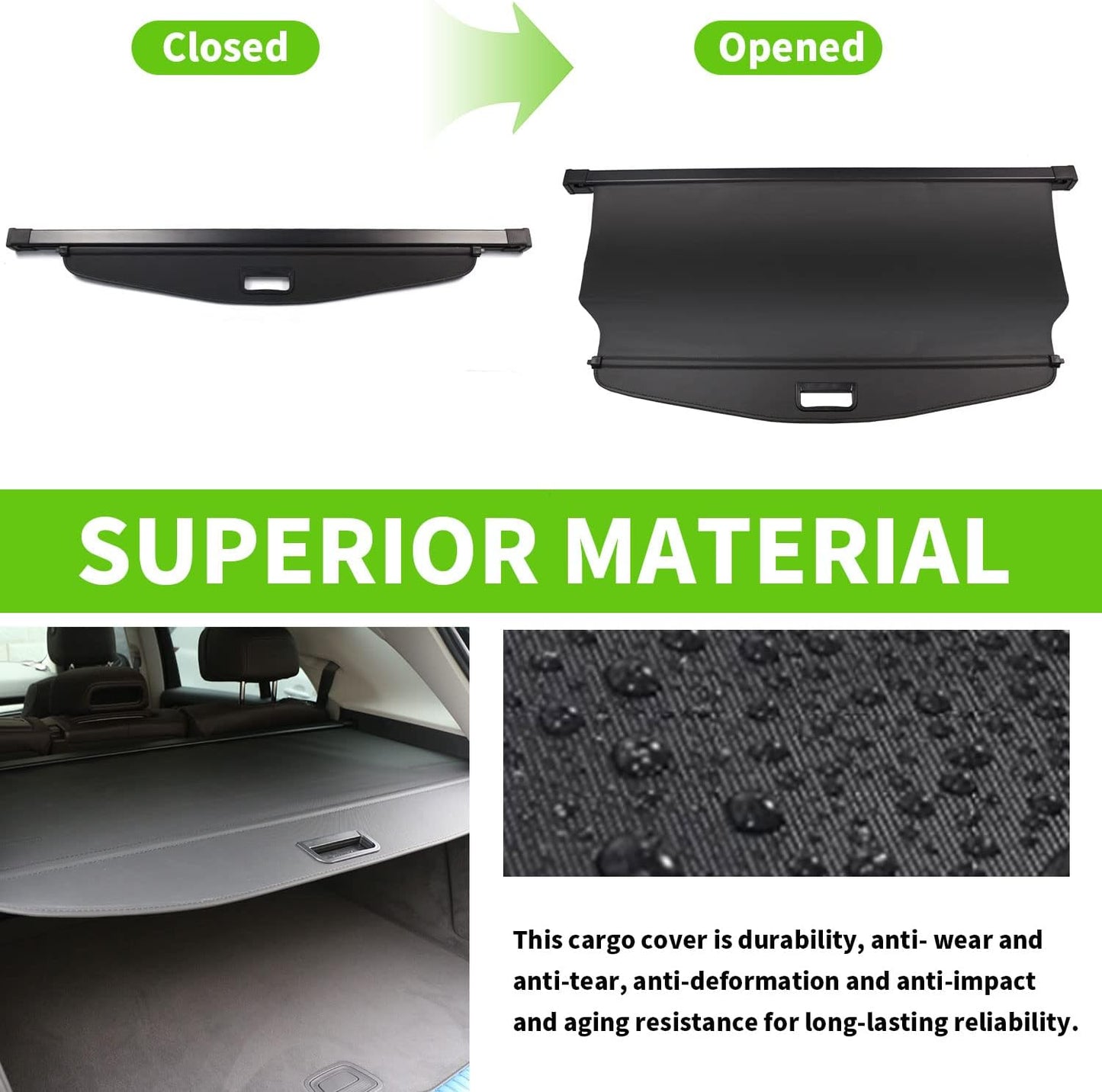 Cubierta maletero trasera Chevy Equinox GMC Terrain 23-26