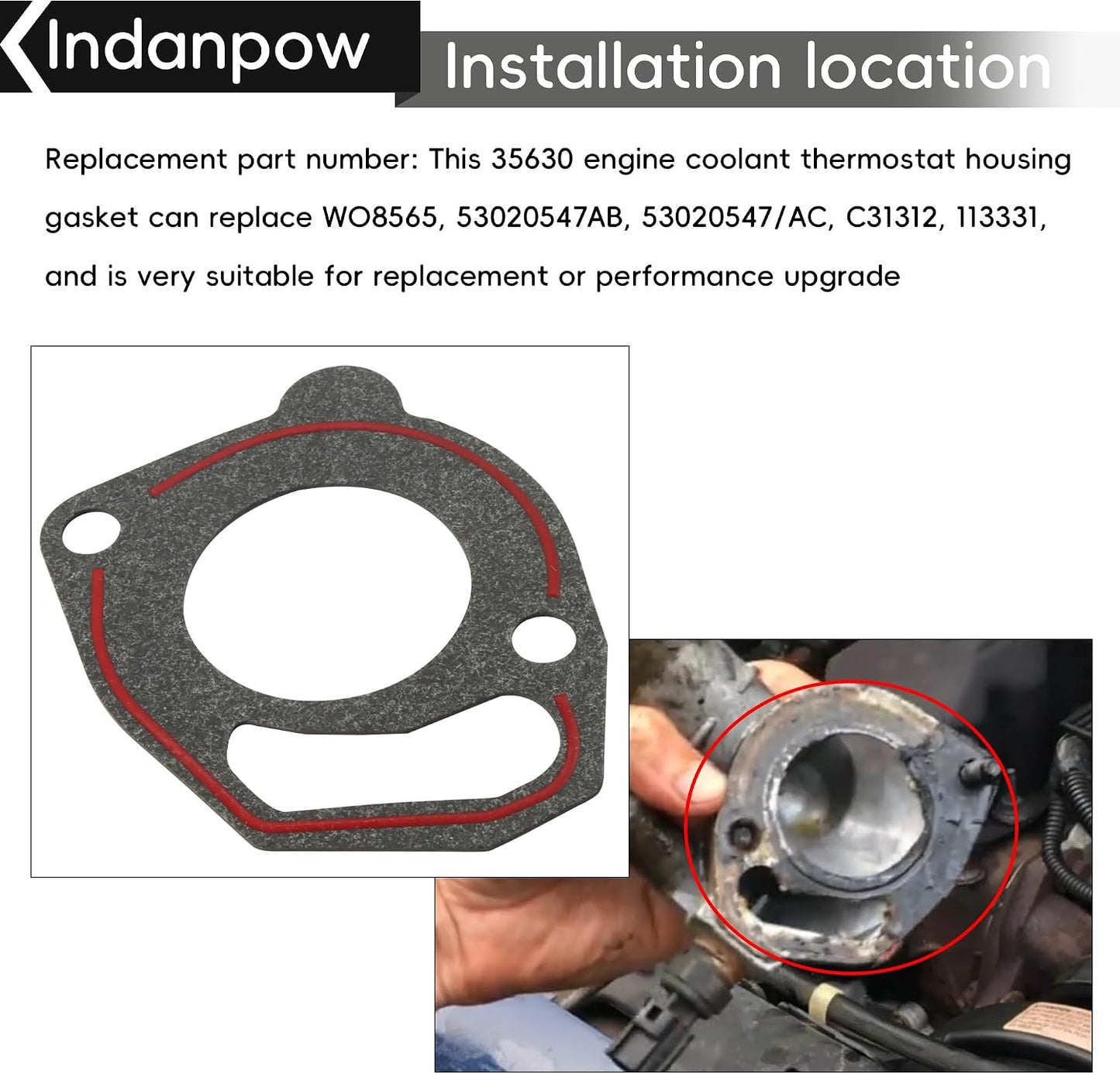 Junta termostato refrigerante motor pickup 2001 set 3