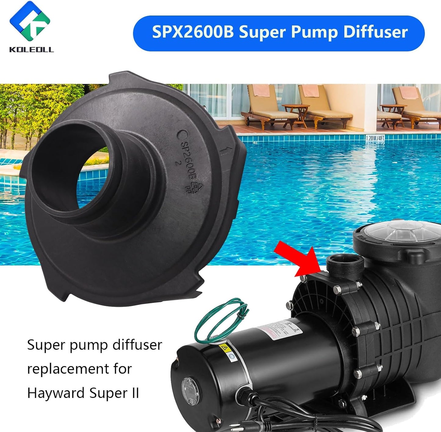 Bomba difusor repuesto Hayward Super II