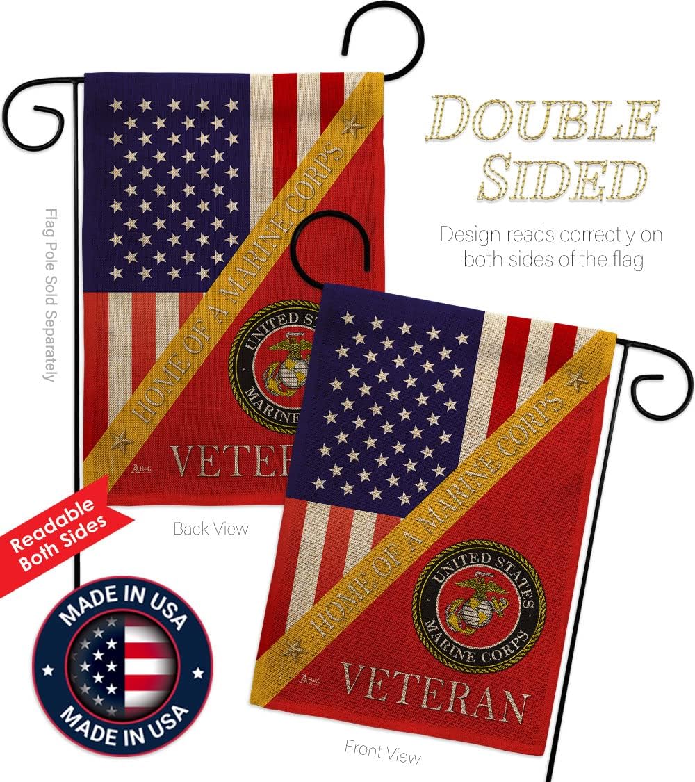 Bandera arpillera USMC para jardín decoración casa
