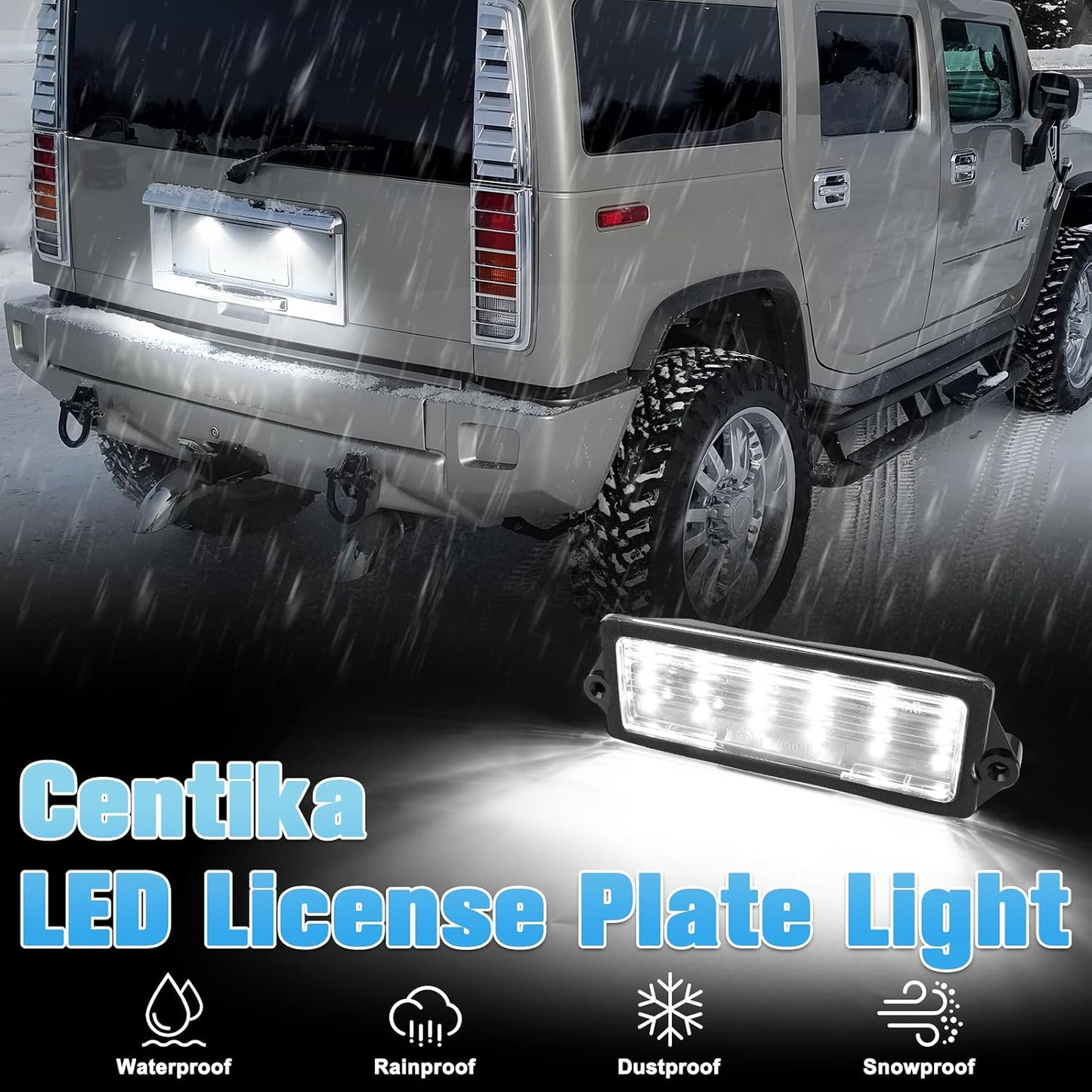 Luces LED matrícula comp Hummer H2 03-07