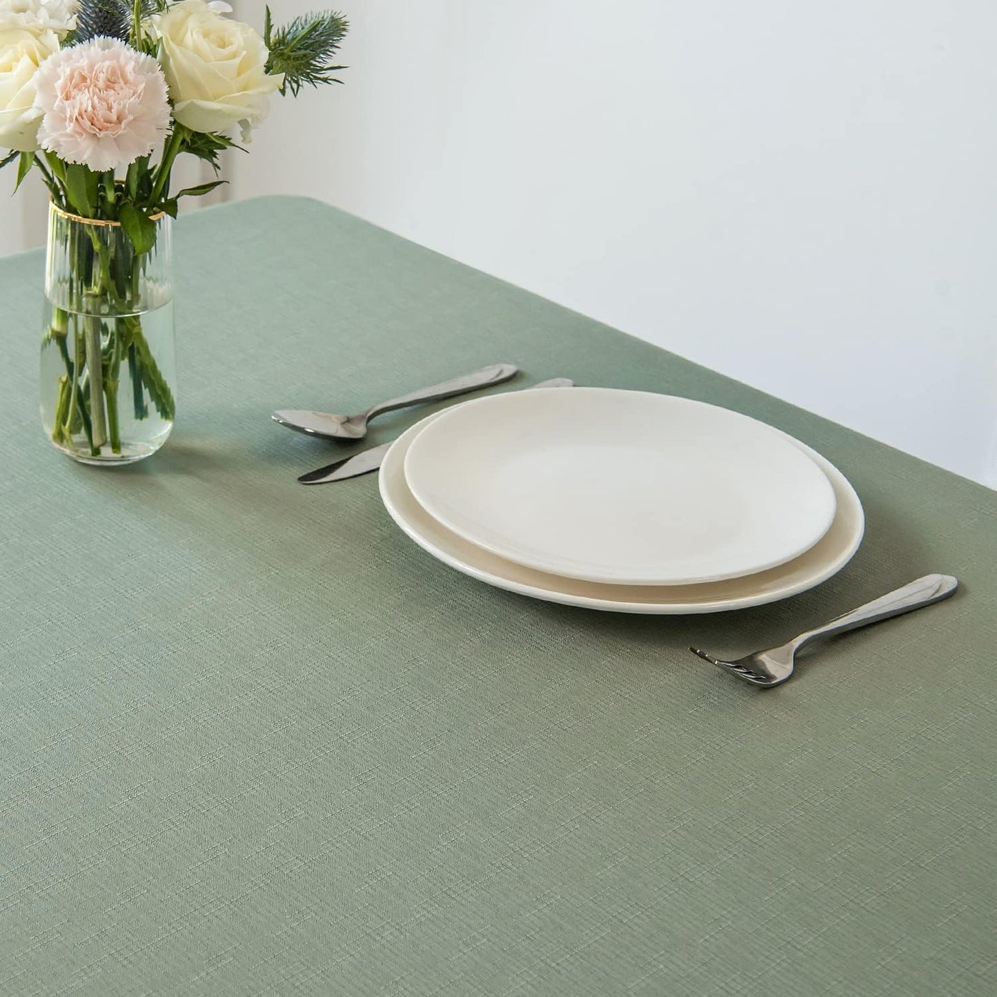 Mantel cuadrado 52x52pulg resistente manchas impermeable