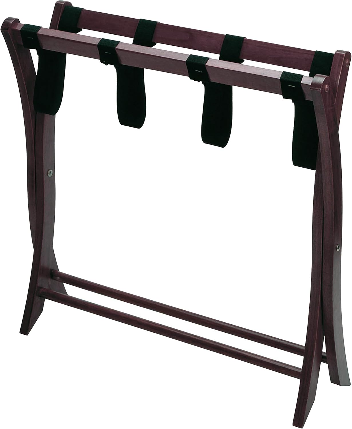 Estante madera para equipaje color espresso