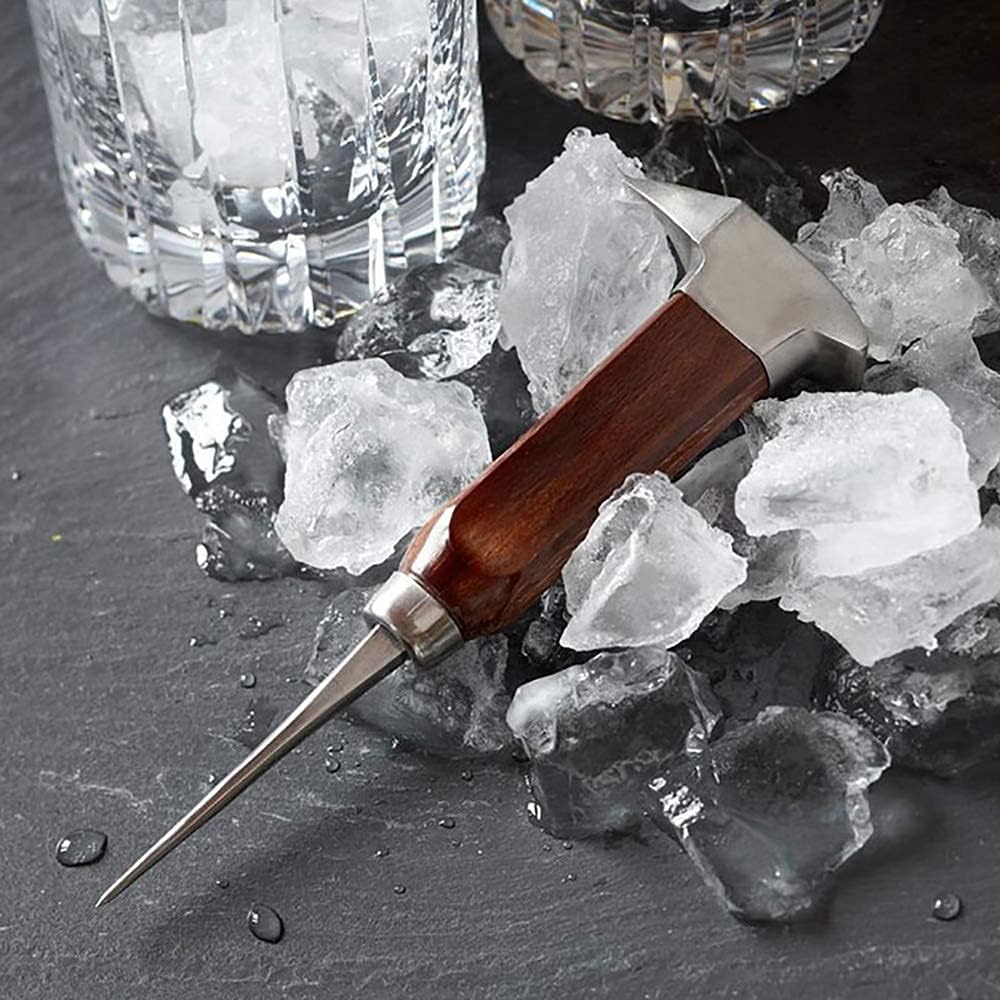 Picahielos acero inox mango madera cocina bar