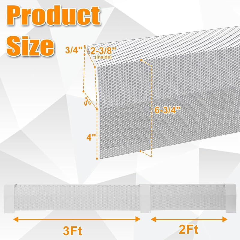 Cubierta calentador zócalo 5ft acero galvanizado