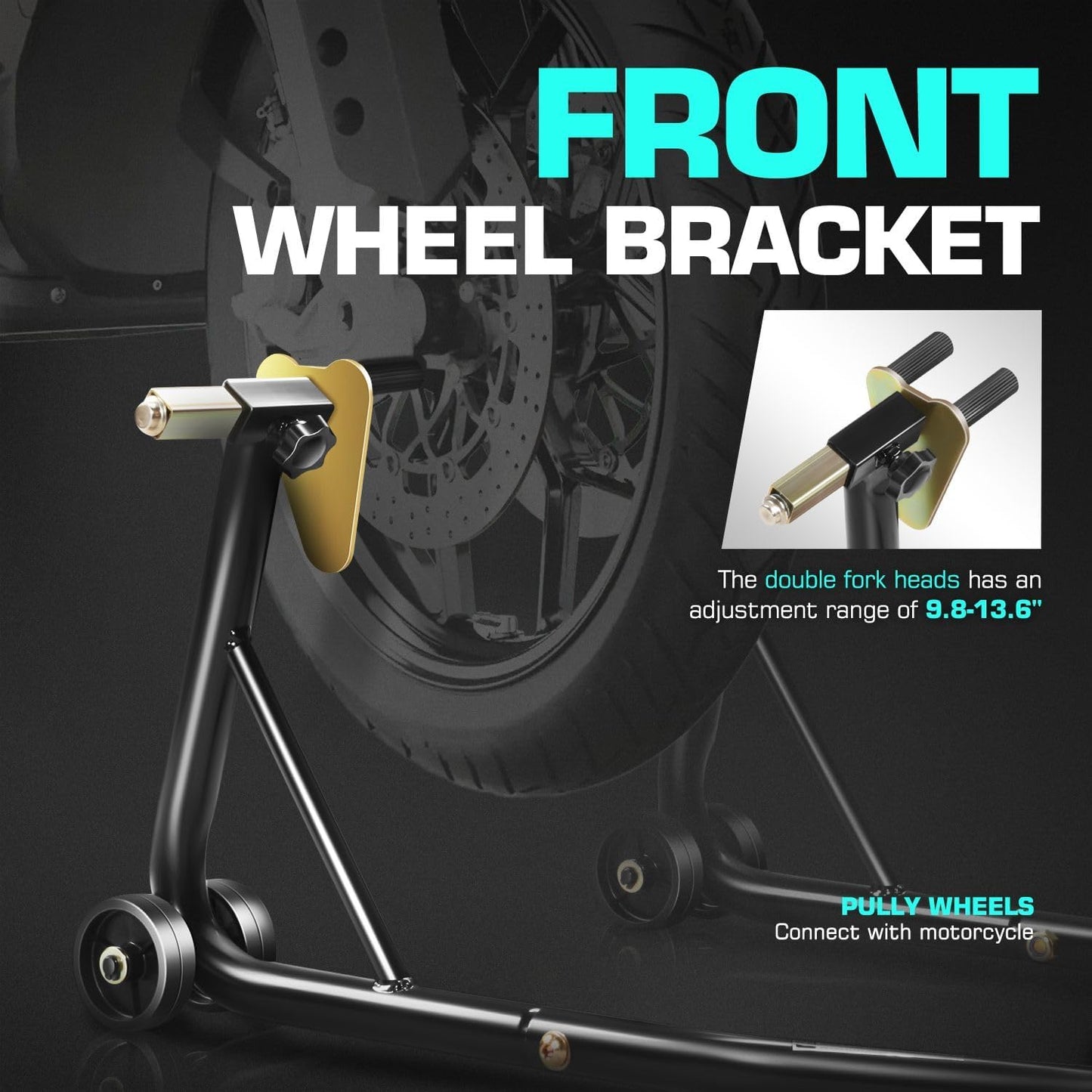 Soporte universal motocicleta horquilla delantera brazo