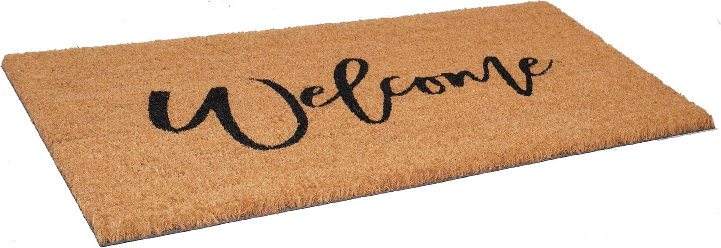 Felpudo bienvenida Cursive 24x48pulg