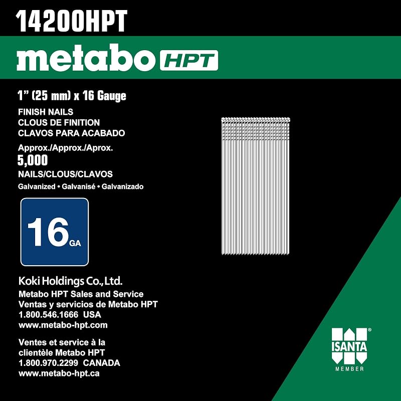 Clavos electrogalvanizados 1pulg 5000uds 14200HPT