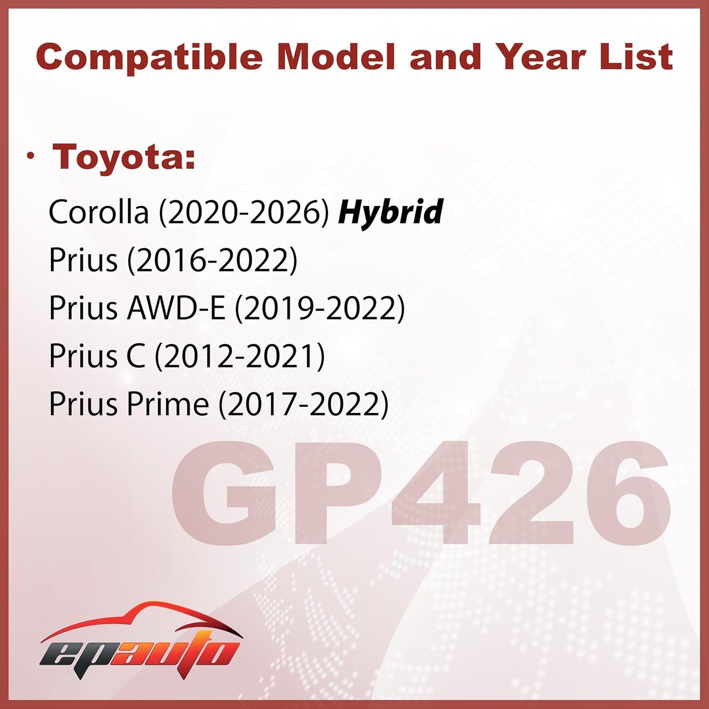 Filtro aire motor comp Toyota Prius 16-22 Corolla Hybrid 20-24
