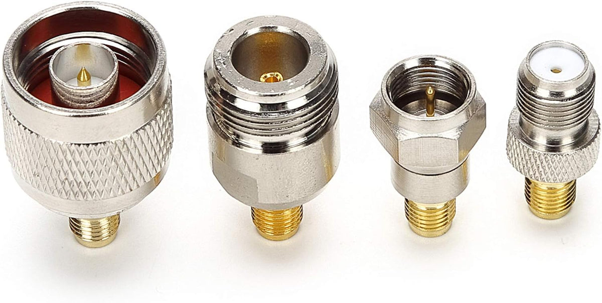 Kit 16 Conectores SMA Macho a Hembra Adaptador